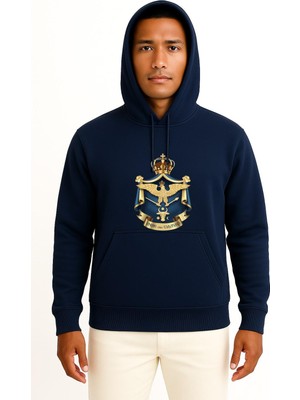 Bahriyeli Collection Kapüşonlu Iași Athenaeum Bucharest Göğüs Tasarımlı Unisex Sweatshirt
