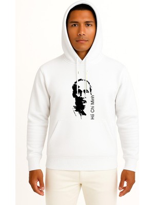 Bahriyeli Collection Kapüşonlu Ho Chi Minh City The Prison Diary Göğüs Tasarımlı Unisex Sweatshirt