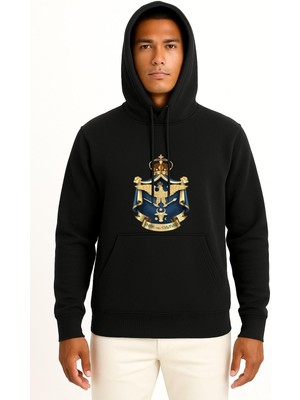 Bahriyeli Collection Kapüşonlu Iași Athenaeum Bucharest Göğüs Tasarımlı Unisex Sweatshirt