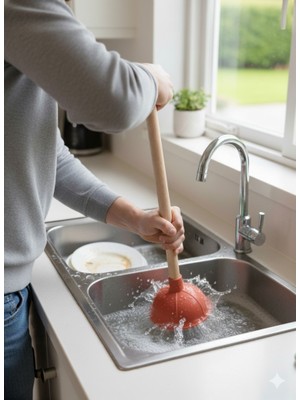 Saban Kahverengi - Klozet, Banyo ve Lavabo Gider Açma Pompası