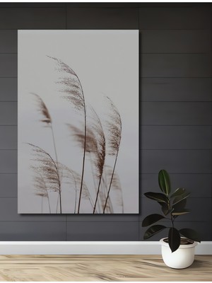 Teona Ahşap Ahşap Dekoratif Tablo Kuru Çiçekler Pastel Boya Görünümlü Sanat Eseri Dikdörtgen Tablo