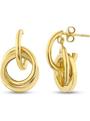 Assos Pırlanta Altın Tasarım Küpe - 14K