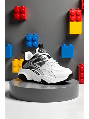 Dark Seer Kids DS STORM Beyaz Siyah Çocuk Sneaker