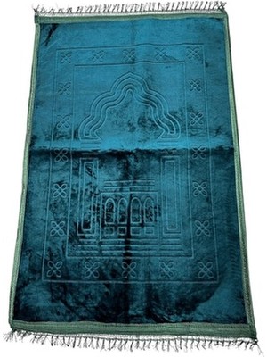 Lüks Kalın Yumuşak Peluş Seccade Kaymaz Taban Hediyelik