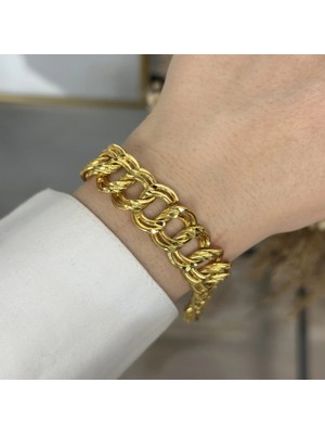 22 Ayar Altın Kaplama Kalem Işi Samanyolu Bileklik