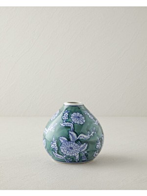 English Home Cannes Porselen Vazo 7,5 cm Mavi