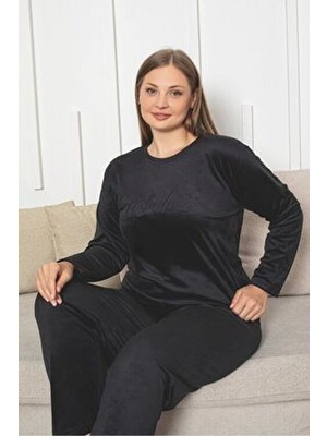 Asel Büyük Beden Kadife Takım