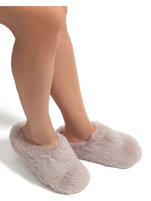 Twigy Stone Kadın Peluş Ev Terliği Pudra 37/41