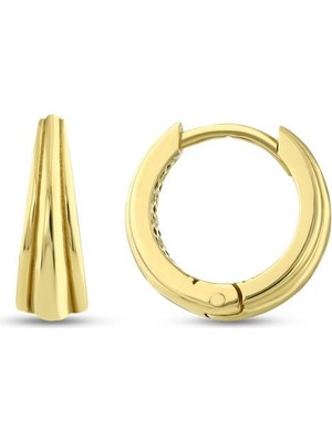 Assos Pırlanta Altın Halka Küpe - 14K