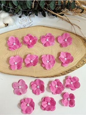 Incili Ortanca Yapay Hazır Çiçek -20LI Paket-Pembe