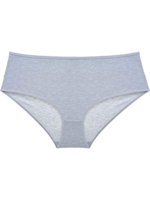 Royaleks 3 Adet Kadın Yüksek Bel Bato Külot Siyah Beyaz Gri