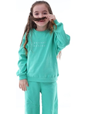 Kyex Kız Çocuk Alt Üst Kaşkorse Pamuklu Eşofman Takımı