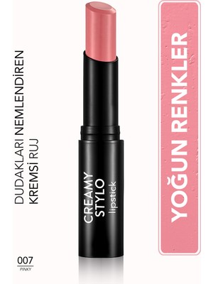 Flormar Creamy Stylo Yarı Parlak Bitişli Kremsi Ruj (07 Pinky) 8682536013673