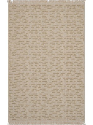 Cool Halı Rustika Bej Jüt Kilim Halı Hasır Görünüm Bohem Dekoratif Kabartmalı Otantik Kaymaz Jüt Mutfak Kilimi