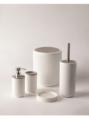 Madame Coco Martre Lautre 5'li Banyo Seti - Soft Ekru