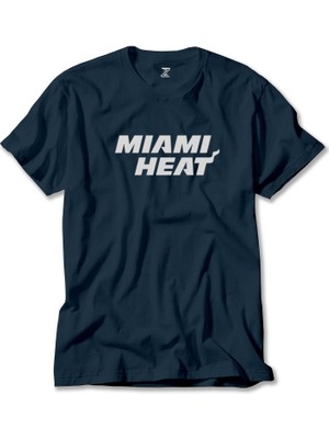 Liyada Miami Heat White Lacivert Tişört Liyada