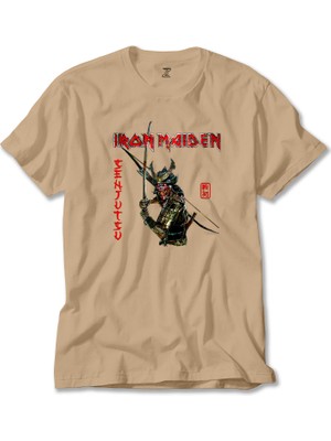 Liyada Iron Maiden Senjutsu Krem Tişört Liyada