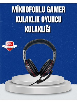 Bilgisayar Oyuncu Kulaklığı – Yumuşak Pedli, Dayanıklı Ipli Kablo