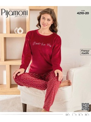 Rahatlığın en lüks hali! Fransız kadife pijama takımıyla ışıltını koru