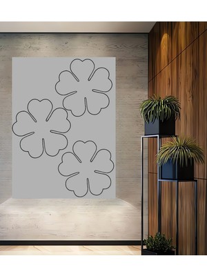 Teona Ahşap Kalp Yaprak Sanat Tablosu Dikdörtgen Tablo