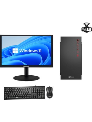 Arestech Intel I3 10100 16 GB Ram 256 GB SSD Windows 11 Bilgisayar Klavye + Mouse + Wi-Fi Alıcılı+22" Monitör