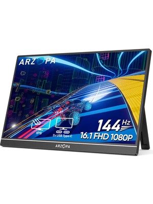 ARZOPA Z1FC 16.1 inç 144Hz Full HD IPS Type-C Taşınabilir Monitör