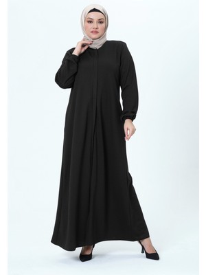 Azranur Kadın Büyük Beden Maya Kumaş Tam Boy Mevsimlik Ferace