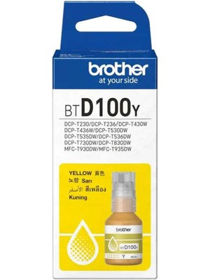Brother BTD100Y Orijinal Ultra Yüksek -Rimli Sarı Mürekkep