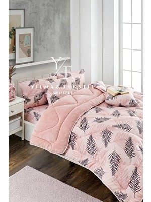 ChicMaison Çift Kişilik Pofuduk Uyku Seti | Lastikli Çarşaflı | Çeyiz Seti | Çeyiz Takımı | Pudra Tüy