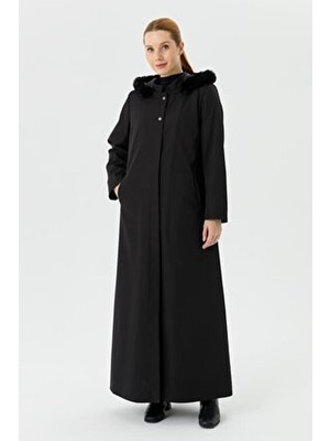 Günay Karaca Kışlık Kadın Pardesü Su Itici Kumaş 20231