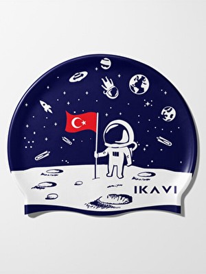 Ikavi Uzay Baskılı Yüksek Kaliteli Silikon Deniz ve Havuz Bonesi