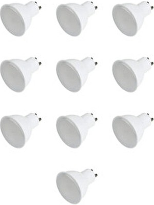 Cata 7 Watt GU10 Duy Tipi Beyaz Işık LED Ampul 10 Adet Güçlü Aydınlatma