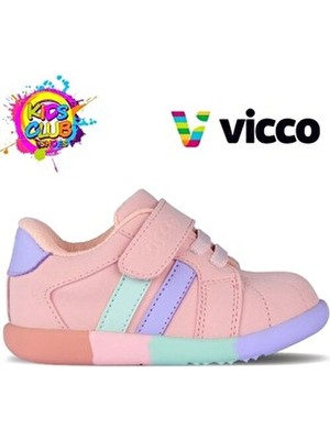 Vicco Heika Ortopedik Ilk Adım Bebek Çocuk Spor Ayakkabı Pudra