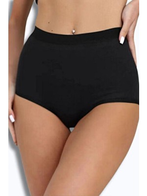 Berrak Toparlayıcı Kadın Külot 3'lü Paket Dokuma Kumaş Düz Model ile Rahat Tasarım Çorap Hediyelidir