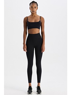 Siyah COMEUP Kadın Toparlayıcı Tayt Yüksek Bel Fitted Spor Giyim için Rahat ve Şık