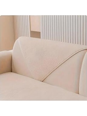 MER HOME Teddy Kıvırcık Peluş Kolçak ( 1ADET ) 70X 70CM Ölçü (Ekru)