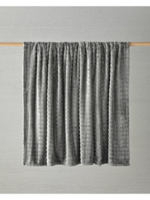 English Home Glance Bubble Supersoft Tek Kişilik Battaniye Gri