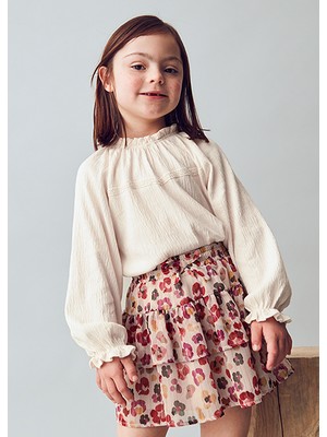 Mayoral Kırmızı Kız Çocuk Katlı Etek 4902