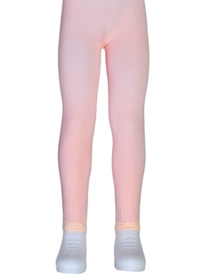 Dore Bileği Dantelli Cotton Çocuk Tayt