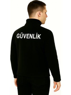 Arthur Kalın Kışlık Erkek Koldan Cepli Nakış Işlemeli 3 Cepli Güvenlik Polar