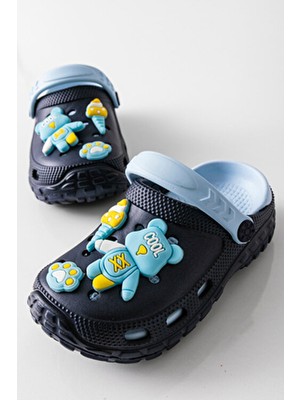 GOLDER Çocuk Eva Masajlı Yüksek Ölçekli Kaymaz Taban Günlük Plaj Deniz Havuz Banyo Ev Terliği