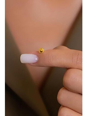 Bayar Gold 14 Ayar Altın Bombeli Top Model Geçmeli Hızma