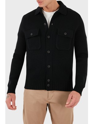 Gran Sasso % 100 Yün Regular Fit Düğmeli Cepli Örme Ceket Erkek Ceket 13109 25079 099