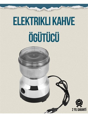 Kompakt Elektrikli Kahve ve Baharat Öğütücü | 14500 Devir, Şeffaf Kapaklı, Hediye Için Ide