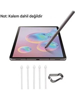 Gökmer Samsung Galaxy TABS10/S10 FE/S10ULTRA/S10PLUS Yedek Kalem Ucu 5 Tane(Ekranı Kirletmez) S Pen Uyumlu
