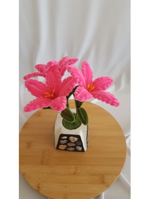 Badem Hediyecilik Zambak Saksı Çiçeği