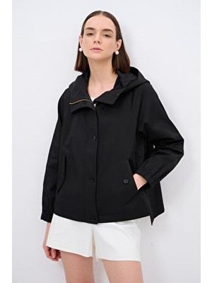 Love My Body Şapka Detaylı Trençkot