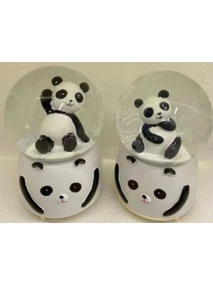 Osense Orta Boy Siyah-Beyaz Panda Kar Küresi