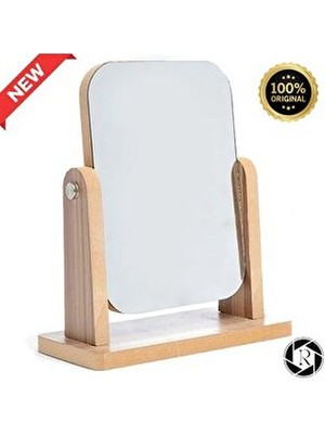 Revopro Makyaj Aynası Ahşap Masa Aynası Ayarlanabilir Makeup Mirror Özel Ahşap Serisi 18CM