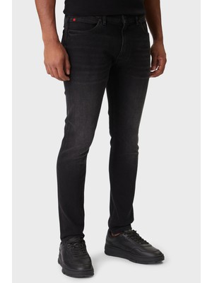 Hugo Pamklu Slim Fit Normal Bel Dar Paça Jeans Erkek Kot Pantolon 50547254 005